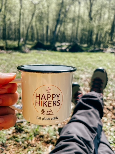Happy Hikers turvettregler emaljekopp